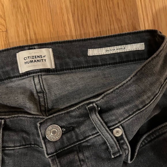 Citizens of Humanity Olivia Ankle Gray Jeans Size 26 - Picture 5 of 6
